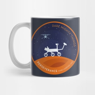 Mars Perseverance Night Silhouette Mug